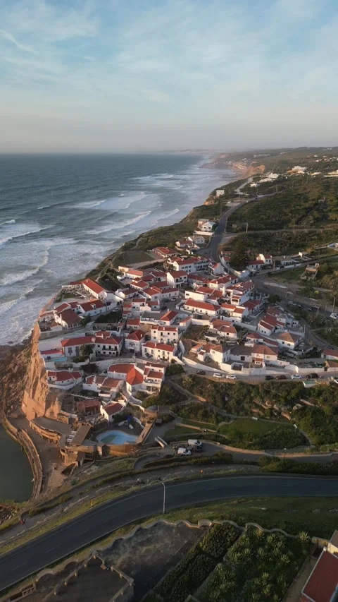 Aerial view of a town Stock Footage 299129175