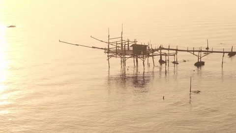 Aerial view of Trabucco, Italy. Stock Footage 331817543