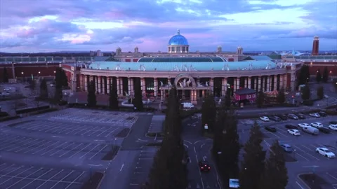 Aerial view of Trafford Centre, Manchester  004 Stock Footage