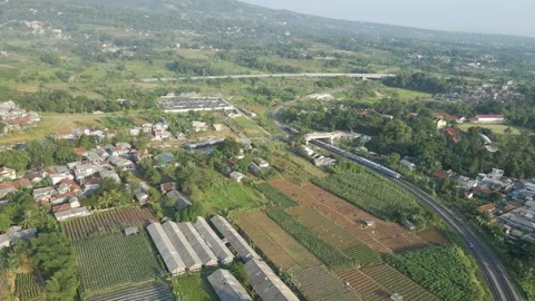 Aerial view of train moving 7 Video stock 292053333