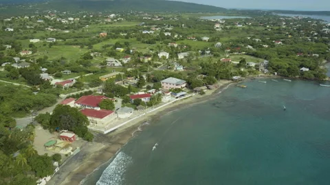 Aerial view of Treasure Beach in Stock Video Pond5