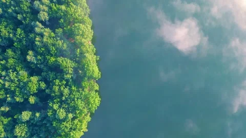 Aerial view of Trebonsko Protected Landscape Area, Czechia. Stock Footage 339680715