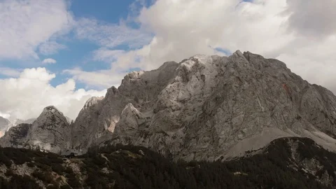 Aerial view of Triglav mountains Stock Footage 95046973