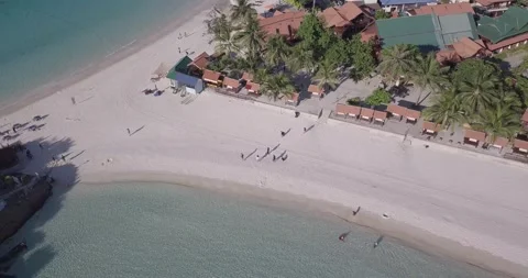 Aerial view of Tropical beach Vidéo 142184849