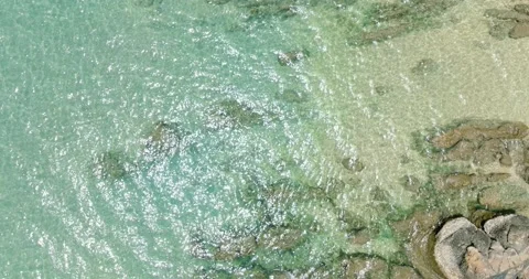 Aerial view of Tropical beach. Stock Footage 235573731