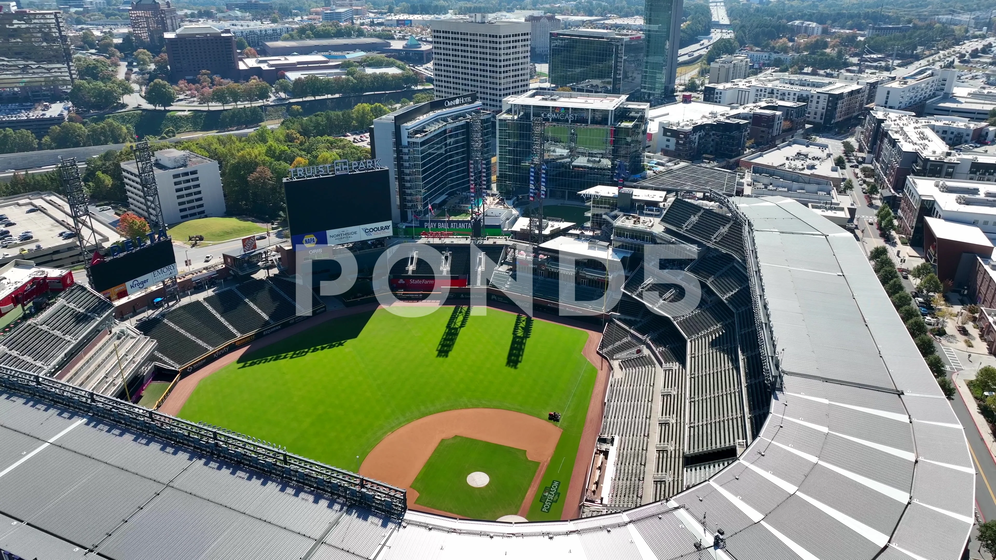 Atlanta Braves Suntrust Park Above Aerial Photo 