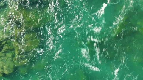 Aerial view of the turquoise Katun River 6 Stockbeeldmateriaal 162967419