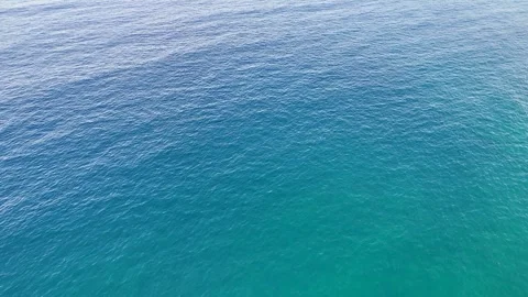 Aerial View of Turquoise Ocean Surface at Surfers Paradise Australia Stock-Footage 341300687