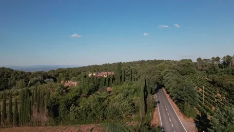 Aerial view of Tuscany Stock Footage 245277170