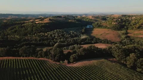 Aerial view of Tuscany Stock Footage 245277315