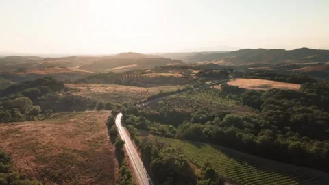 Aerial view of Tuscany Stock Footage 245277708