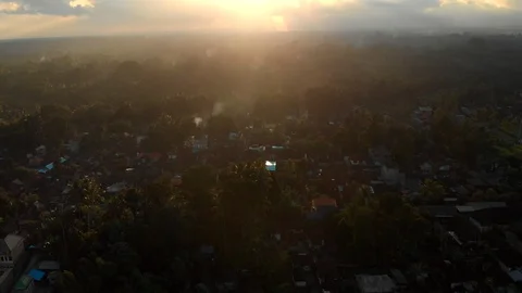 Aerial view of Ubud Stock Footage 108217014