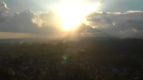 Aerial view of Ubud Stock Footage 108219795