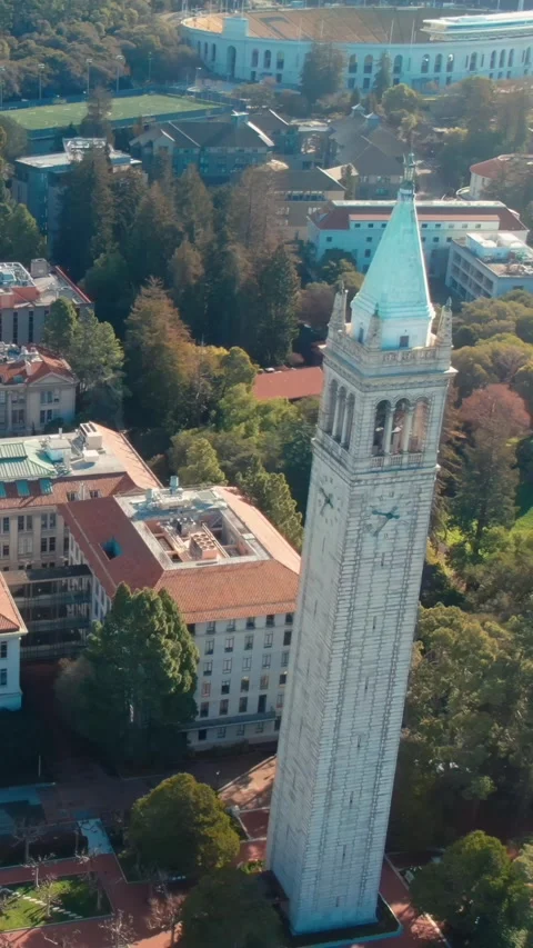 Aerial view of UC Berkeley campus with S.F. in the distance. University Of Stock Footage 316874717