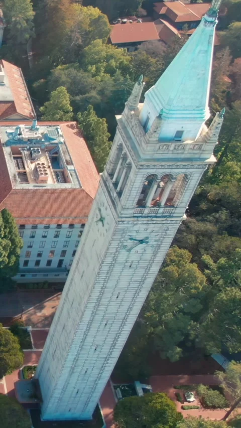 Aerial view of UC Berkeley campus with S.F. in the distance. University Of Stock Footage 316874719