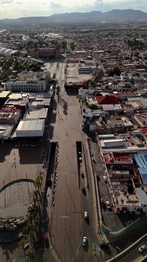 Aerial view of an underpass and elevated bridge with traffic in Mexico Video stock 342089729