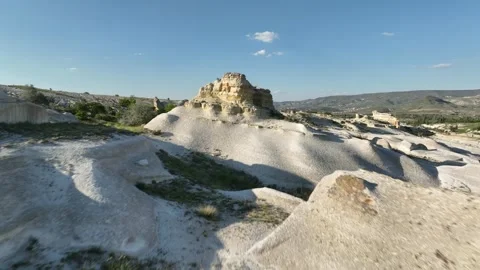 Aerial view of unique rock formations in Goreme, Cappadocia 库存影片 309951686