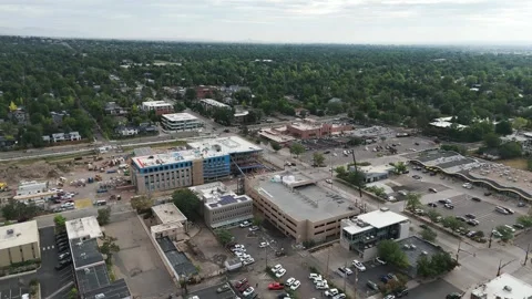 Aerial view of urban development in Boulder, United States. Stock Footage 340616382
