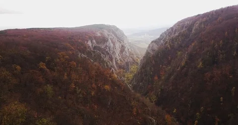 Aerial view of a valley Stock Footage 98372737