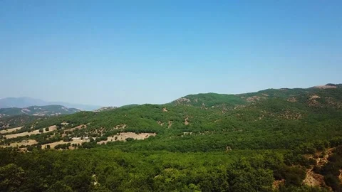 Aerial View of the Valley with Forest Stock Footage 239249690