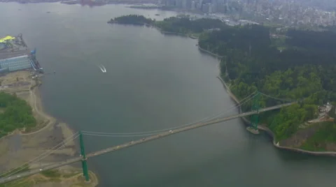Aerial view of Vancouver Vídeo Stock 44825005