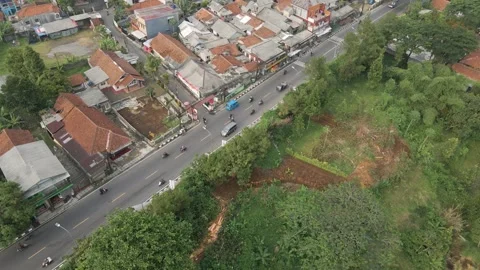 Aerial view of vechiles Stock Footage 292146630