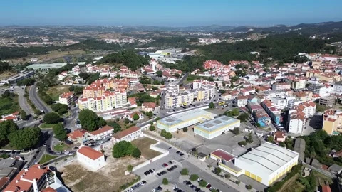 Aerial view of Venda do Pinheiro - Portugal Stock Footage 336562702