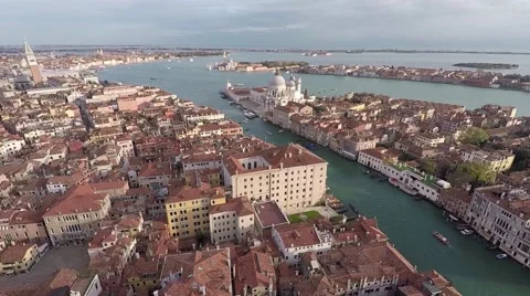 Aerial view of Venice Stock Footage 58328713