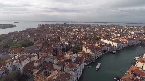 Aerial view of Venice Stock Footage 58329748