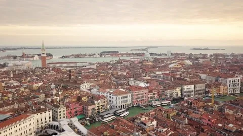 Aerial view of Venice Stock Footage 154083462