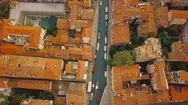 Aerial View Of Venice Italy Stock Footage