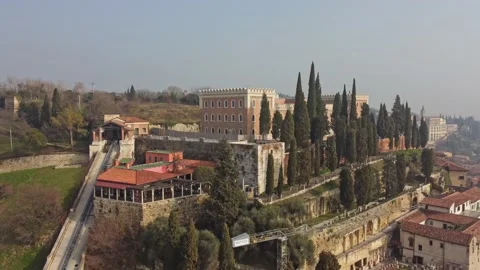 Aerial view of Verona Stock Footage 149184013