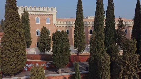 Aerial view of Verona Stock Footage 149184785