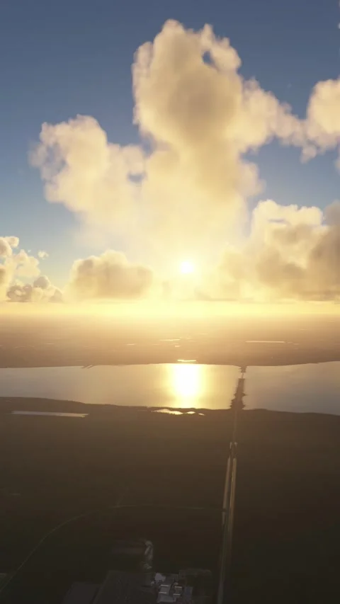 Aerial view of the vicinity of Kennedy Space Center in Florida Stock-Footage 283142134