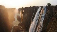 Aerial View Of Victoria Falls, Africa Stock Footage