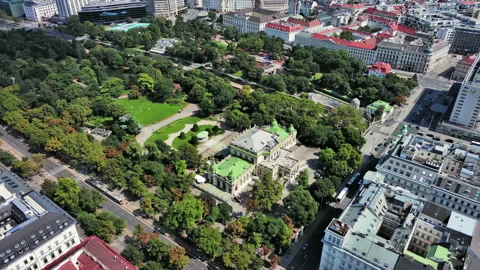 Aerial View of Vienna, Austria: Capital City of Austria from Aerial Perspective Video stock 266725053