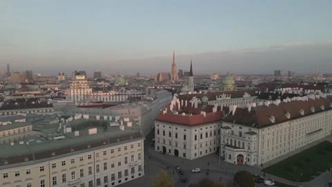 AERIAL VIEW OF VIENNA Stock Footage 221349493