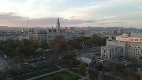 AERIAL VIEW OF VIENNA Stock Footage 221349511