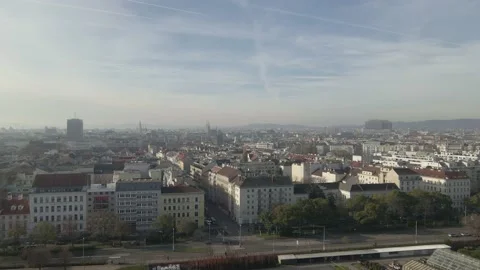 AERIAL VIEW OF VIENNA Stock Footage 221349573