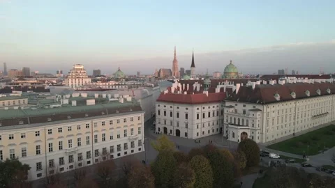 AERIAL VIEW OF VIENNA Stock Footage 221349574
