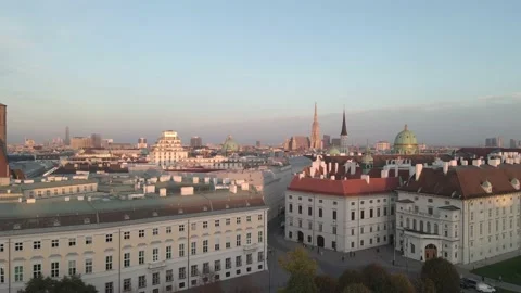 AERIAL VIEW OF VIENNA Stock Footage 221349594