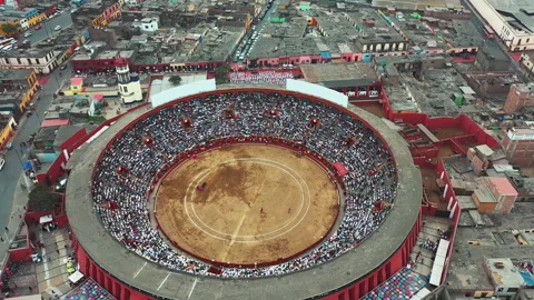 Aerial view view of Acho in Lima, Peru Stock Footage 344157355