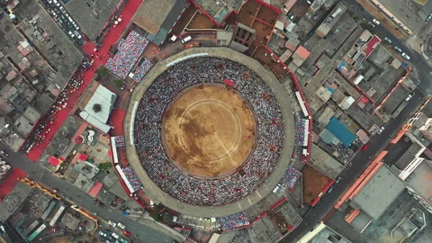 Aerial view view of Acho in Lima, Peru 스톡 동영상 344157521