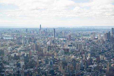 The aerial view from the viewing platform of The Edge in New York Stock Photos