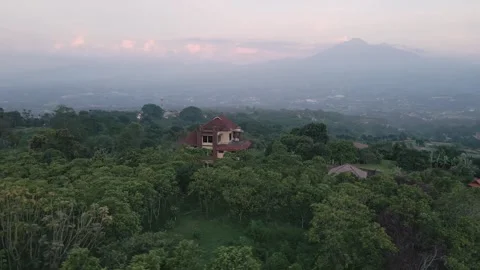 Aerial view of villa Video stock 291945484