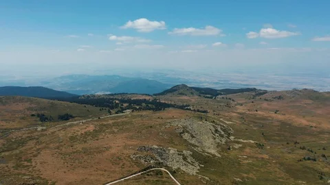 Aerial view of Vitosha mountain, Sofia, Bulgaria Stock-Footage 118550208