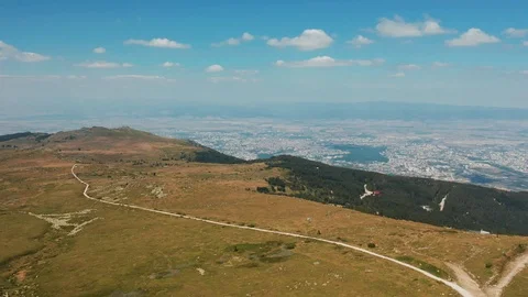 Aerial view of Vitosha mountain, Sofia, Bulgaria Stock-Footage 118551308