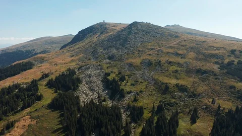 Aerial view of Vitosha mountain, Sofia, Bulgaria Stock-Footage 120047238