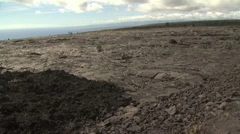 Aerial View of Volcanic Landscape Video stock 19281207