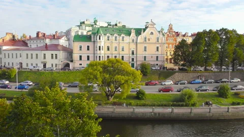 Aerial view of Vyborg Stockbeeldmateriaal 118994461